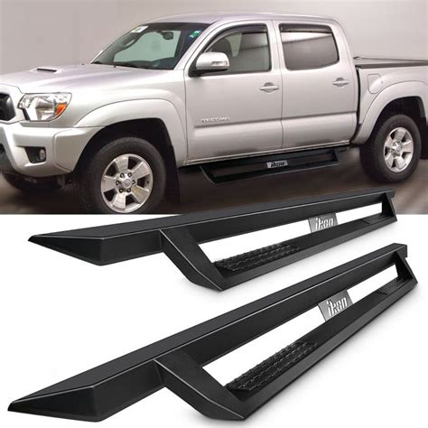Tacoma running board - Dimensions: ‎81 x 14.4 x 8.3 inches (package) Made in: Japan. 3. AMP Research 75162-01A Toyota Tacoma Electric Power Running Boards. Check Latest Price. Fits: 2016-2021 Toyota Tacoma Double and Access Cab Model. Brand: AMP Research.